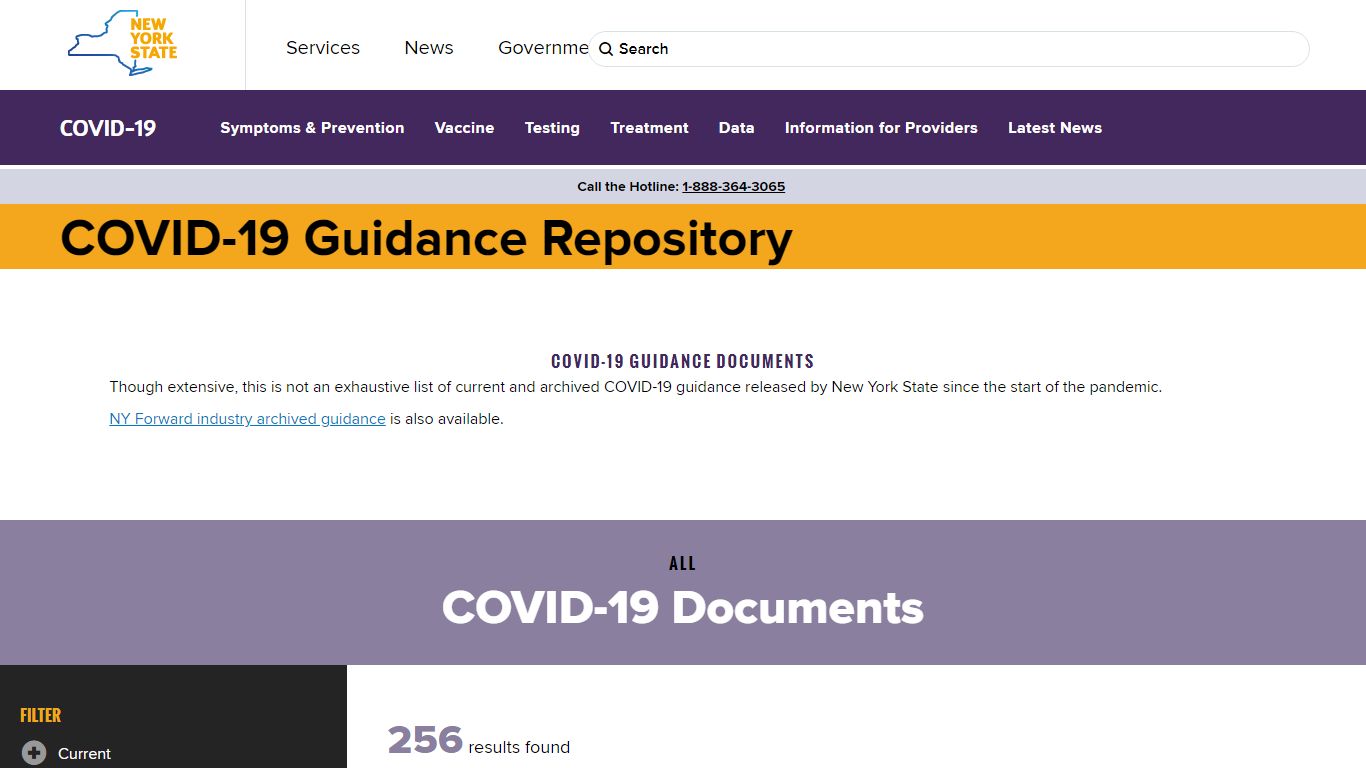 COVID-19 Guidance Repository | Department of Health